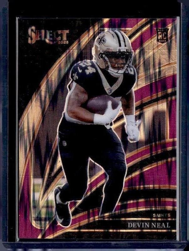 2025 Panini Select #241 Devin Neal Purple Prizm Shock #/699