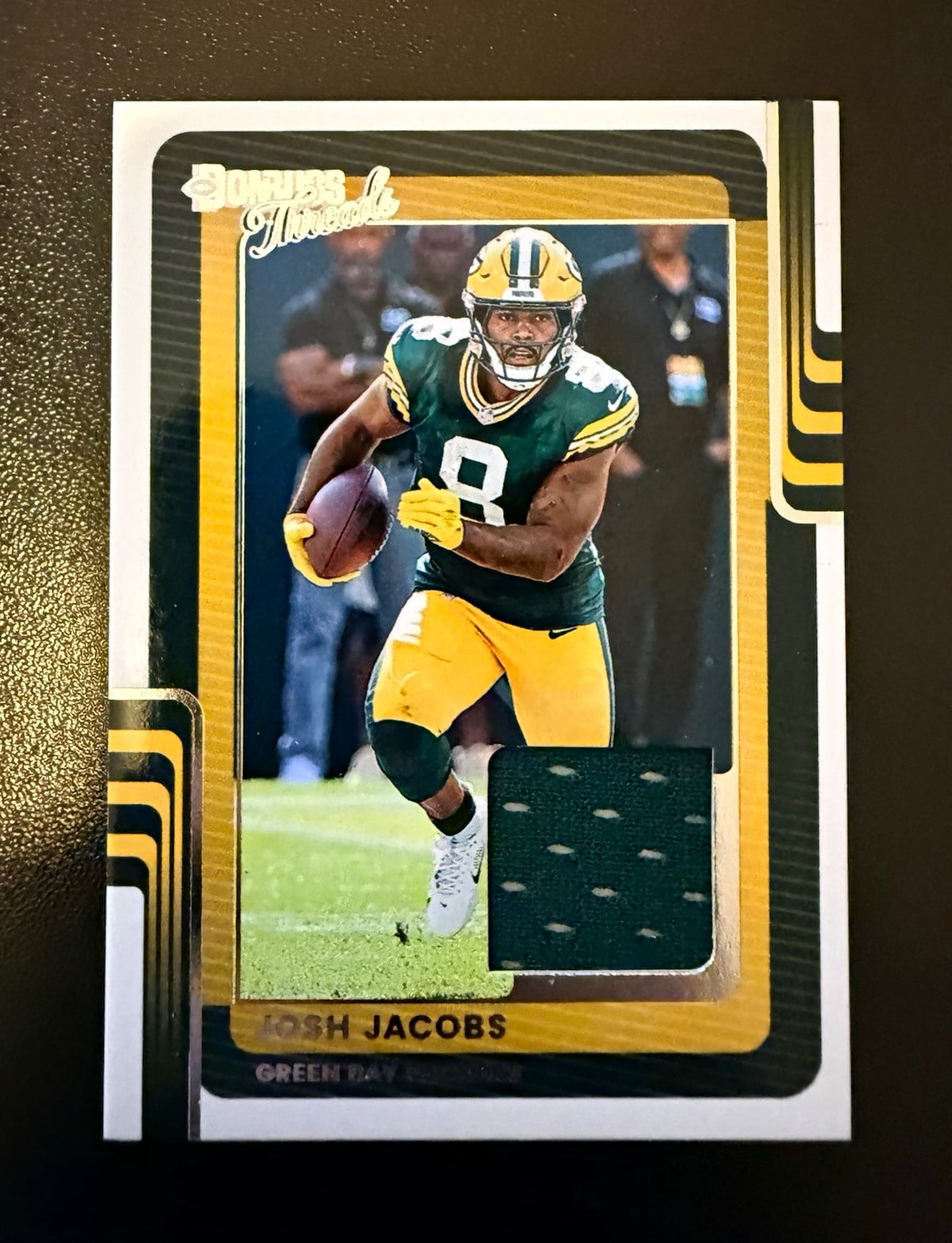 Panini 2025 Donruss Donruss Threads Josh Jacobs Packers #DTH-JJS MEM