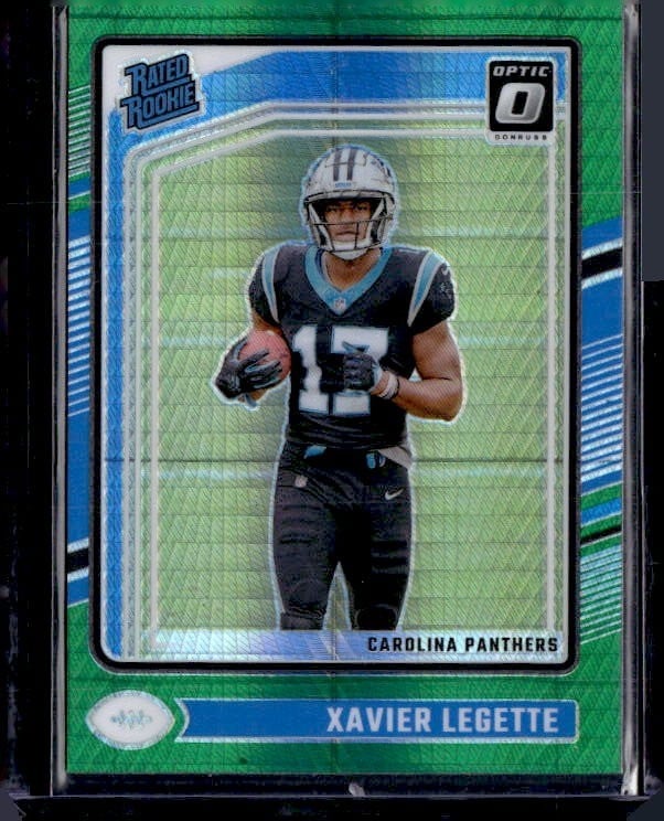 2024 Donruss Optic #299 Xavier Legette Green Hyper