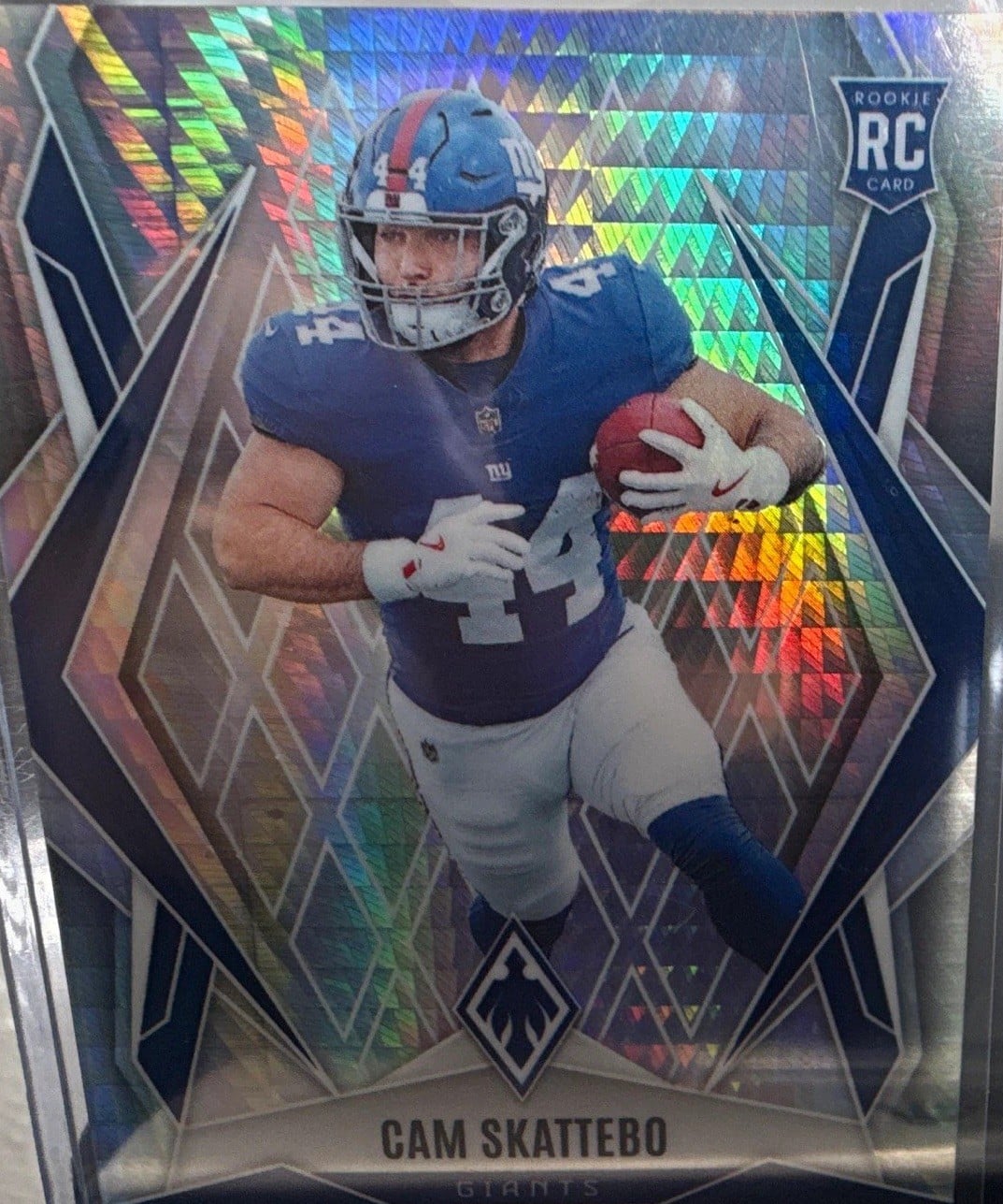 2025 Panini Phoenix Rookies Silver Hyper RC #168 Cam Skattebo NY Giants