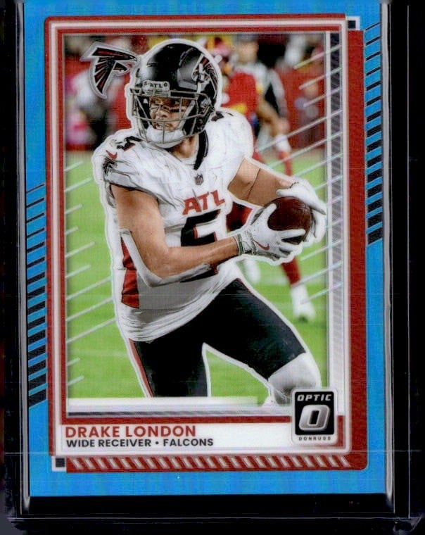 2025 Donruss Optic #153 Drake London Aqua #/349