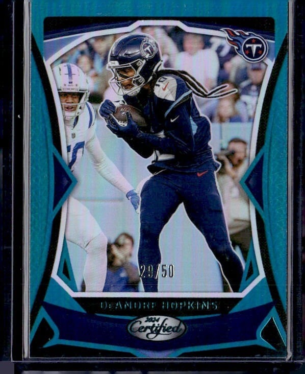 2024 Panini Certified #33 DeAndre Hopkins Mirror Teal #/50