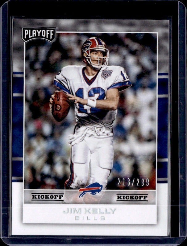Jim Kelly #/299 2017 Panini Playoff #108
