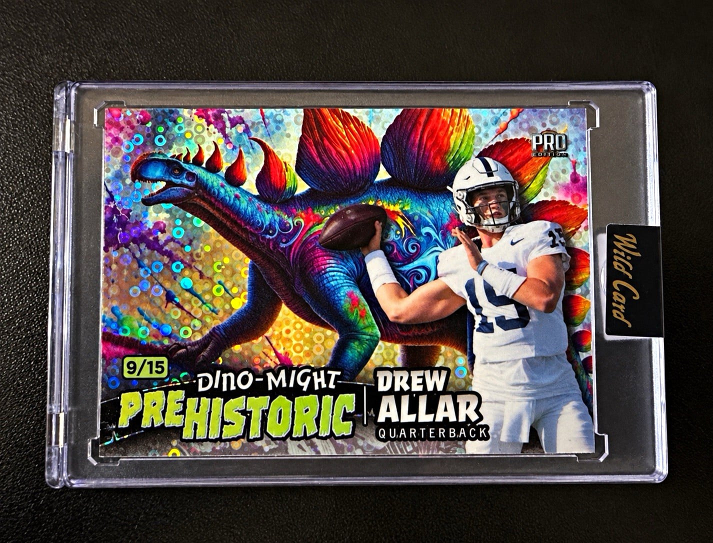 Drew Allar # / 15 🔥Wild Card 2024 Alumination Dino-Might Pre-Historic