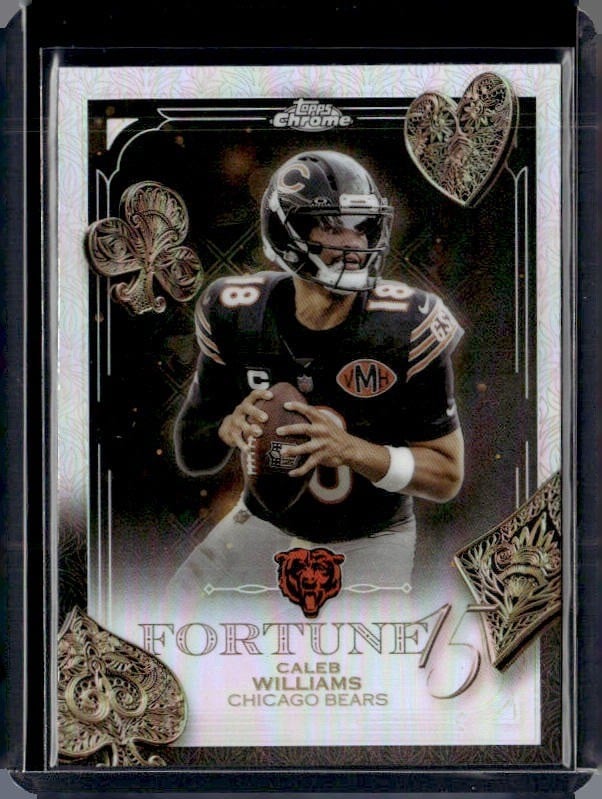 2025 Topps Chrome #F15-16 Caleb Williams Fortune 15 Refractor