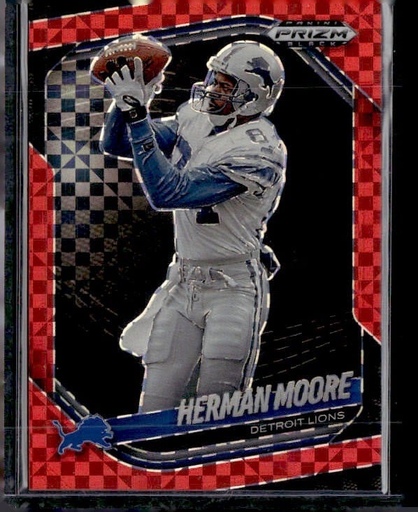 Herman Moore Prizm Red Checker 2025 Panini Prizm Black #57