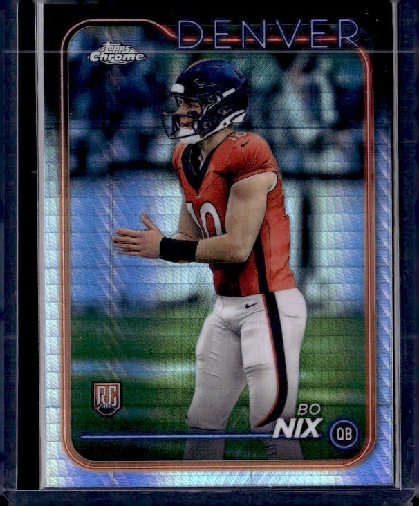 2024 Topps Chrome #206 Bo Nix Prism Refractor