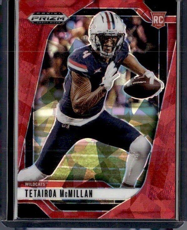2025 Panini Prizm Draft Picks #8 Tetairoa McMillan Prizm Red Ice