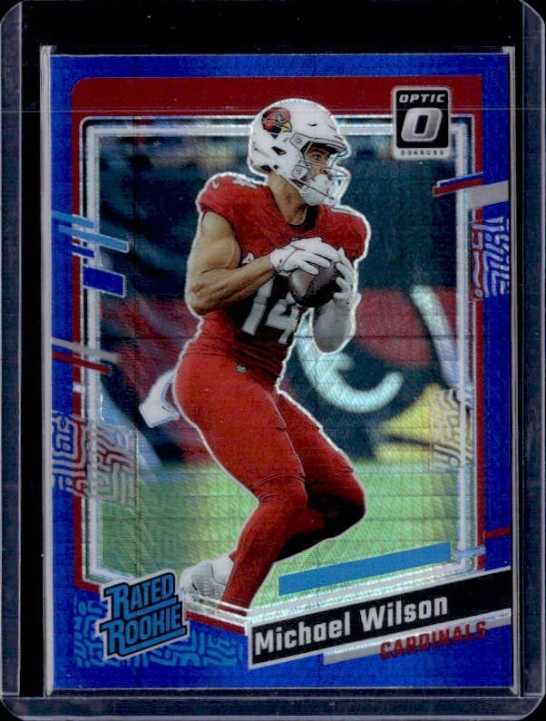 2023 Donruss Optic #204 Michael Wilson Blue Hyper