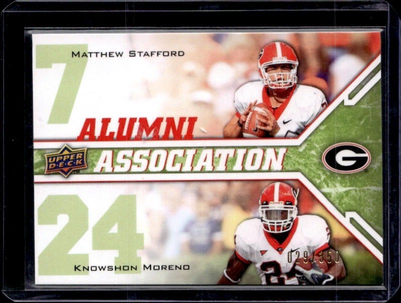 2009 Upper Deck Draft Edition #235 Matthew Stafford / Knowshon Moreno