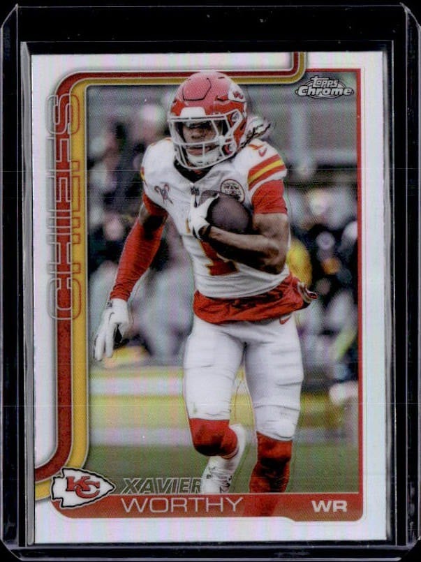 2025 Topps Chrome #145 Xavier Worthy Refractor