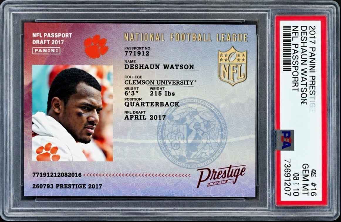 2017 Panini Prestige NFL Passport Deshaun Watson Rookie Insert #16