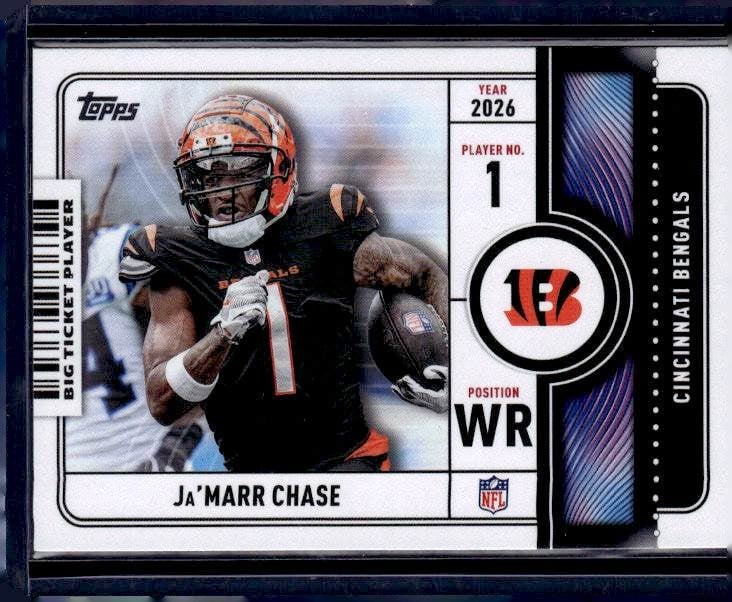 2026 Topps Flagship #BTP-9 Ja'Marr Chase Big Ticket Players