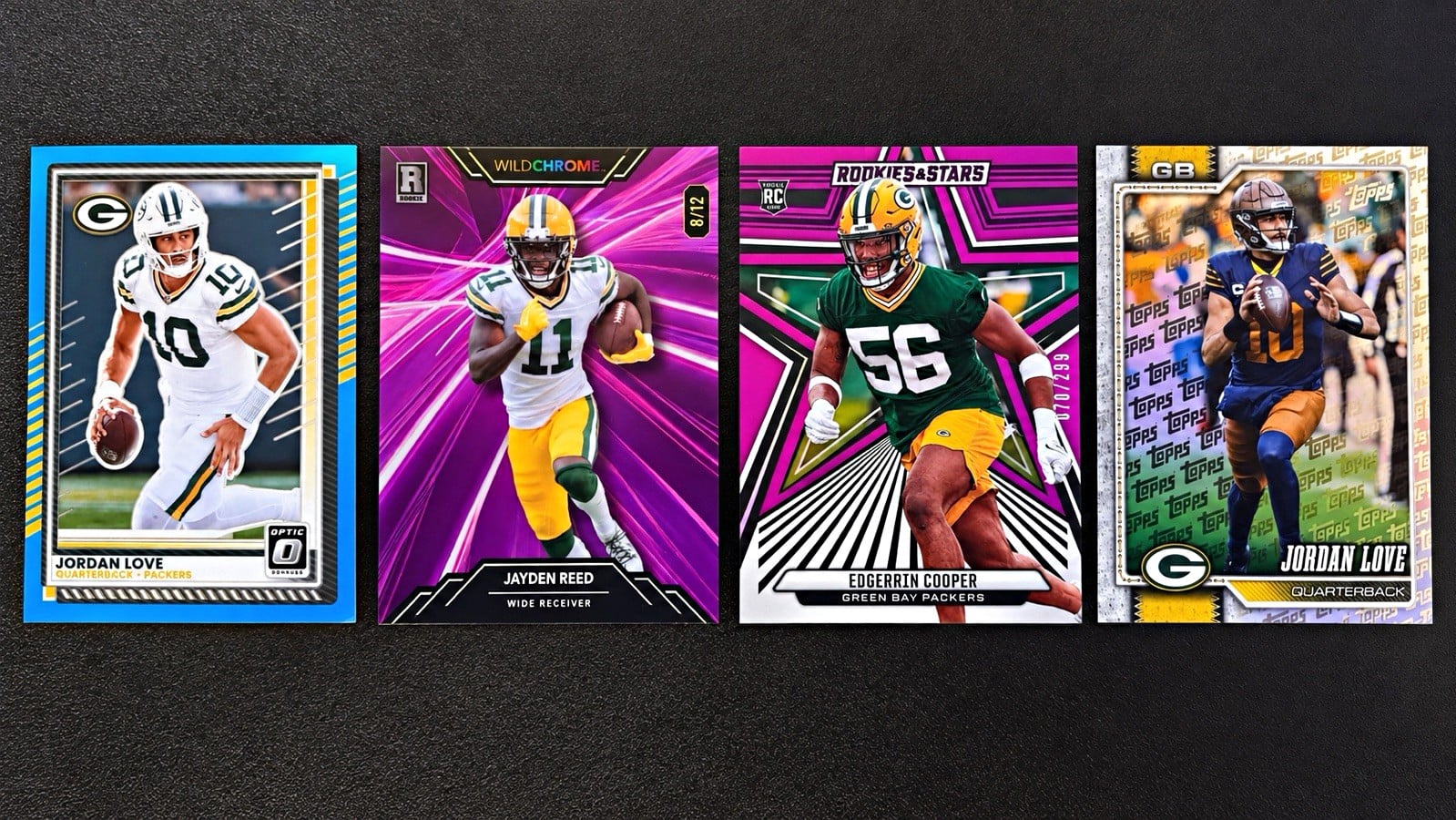 🔥🏈Green Bay Packers 4 Card Lot - Love #/399, Reed #/12, Cooper #/299