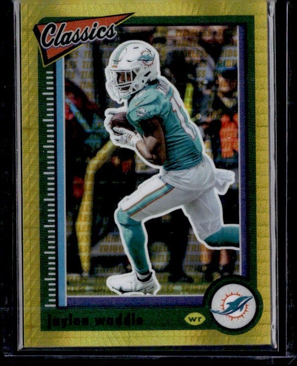 2022 Panini Classics #63 Jaylen Waddle Gold #/99