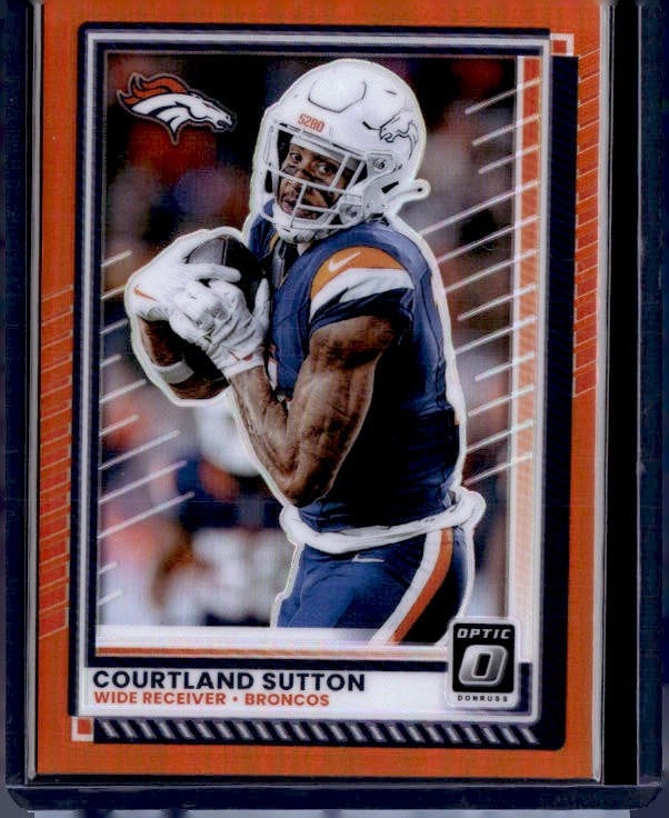 2025 Donruss Optic #200 Courtland Sutton Orange #/299 Color Match