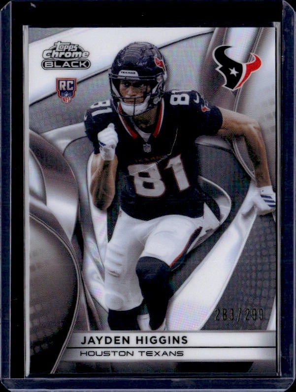 2025 Topps Chrome Black Refractor $/299 #118 Jayden Higgins