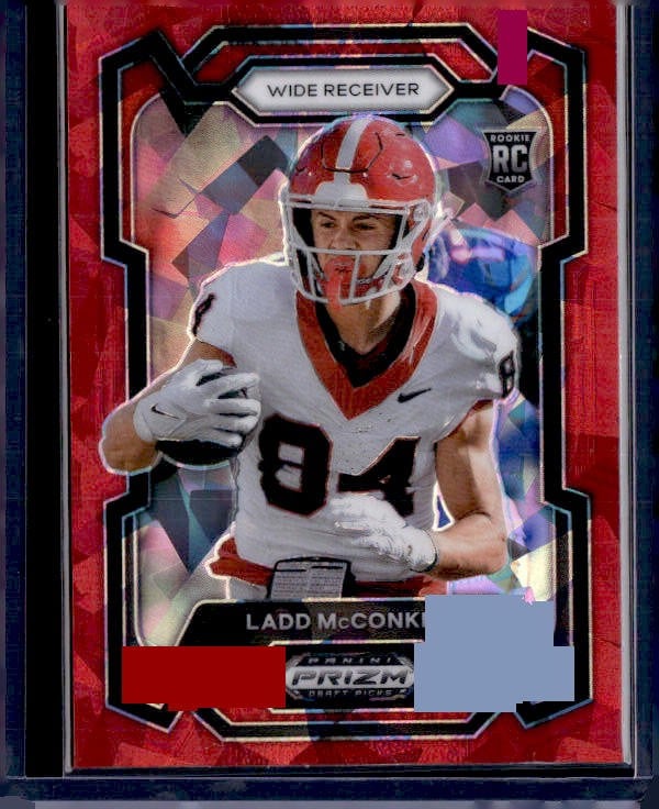 2024 Panini Prizm Draft Picks #180 Ladd McConkey Red Ice