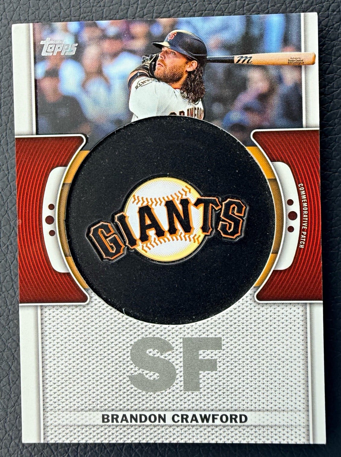 Brandon Crawford Topps 2023 Series 1 Team Logo Commemorative Patches TLP-BC
