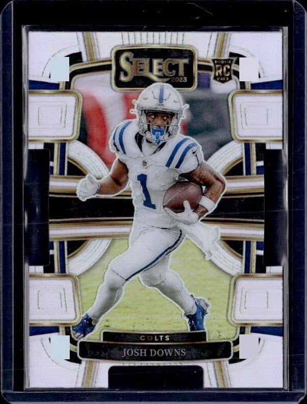 2023 Panini Select #44 Josh Downs RC Prizm Die Cut
