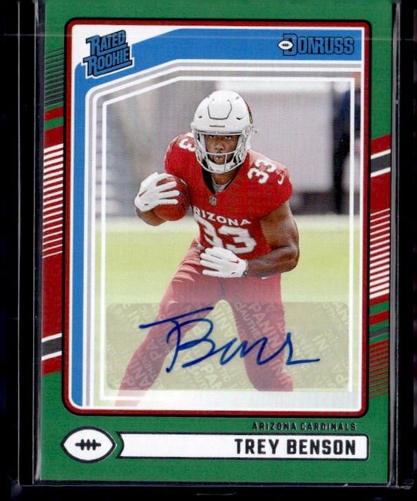 2024 Donruss #326 Trey Benson Rated Rookies Autographs