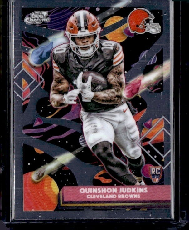 Quinshon Judkins Rookie Card 2025 Topps Chrome Cosmic #124