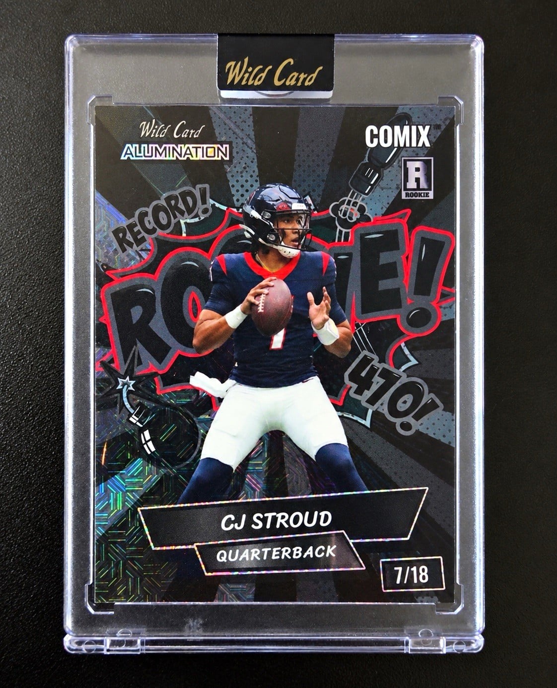 CJ Stroud numbered 7/18 Rookie🔥 2023 Wild Card Alumination Comix
