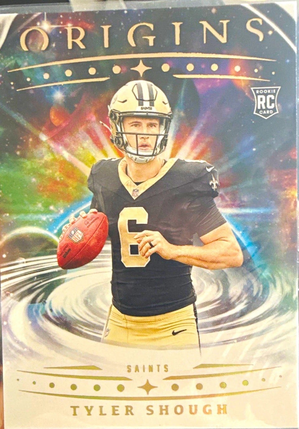 Panini 2025 Origins Tyler Shough RC Rookies Base Set #117 New Orleans Saints