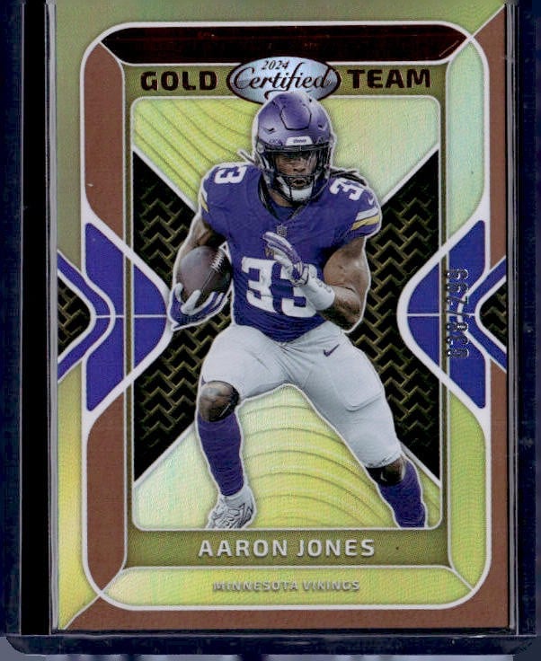 2024 Panini Certified #GT-AJS Aaron Jones Gold Team Mirror Bronze #/299