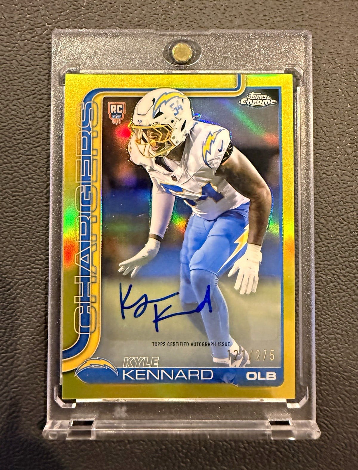 Topps Chrome 2025 Kyle Kennard Rookie # /275 Autograph š„